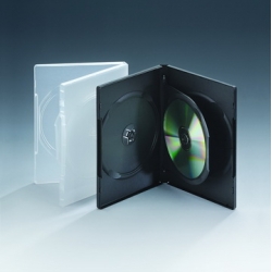 14MM Double case for 3 disc with Single insert(translucent)