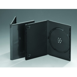 14MM DVD caso individual para la máquina de embalaje (tipo B negro)