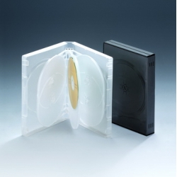 27MM DVD case for 8 disc with insert(translucent)