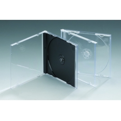 10.4mm Single CD-Fall mit schwarzem Tray