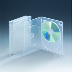 14MM Double case for 3 disc with Double insert(smooth clear)