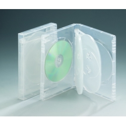 caso del DVD 22MM para 6 discos con inserción (lisa clara)