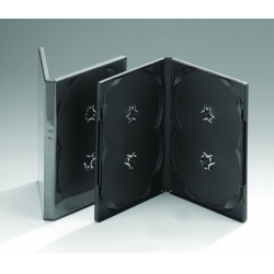 14MM DVD case for 4 disc (black)