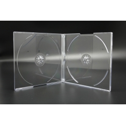 5,2 mm Doppel-CD-Fall mit durchscheinenden Schale